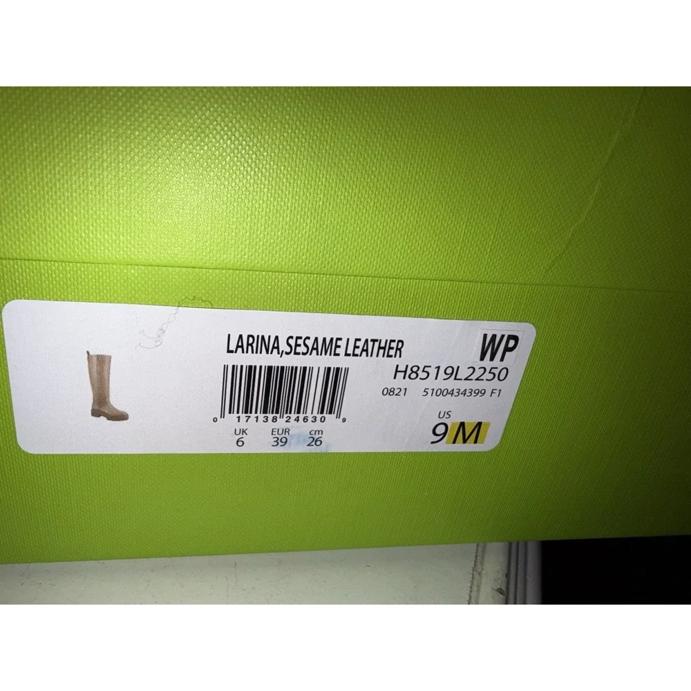 Sam Edelman Women's Larina Knee High Waterproof‎ Boot Sesame Tan 9 $250 With Box